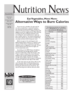 Alternative Ways to Burn Calories