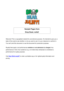 Sample Pages from Drop Dead, Juliet!