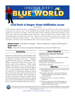 Coral Reefs in Danger: Ocean Acidification Lesson