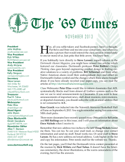 2013.11 - Dartmouth Class of 1969