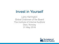 Invest in Yourself (cont`d)