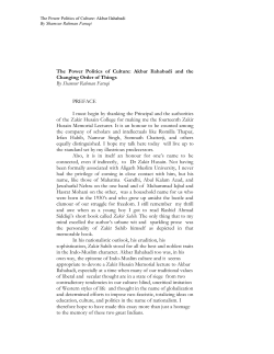 The Power Politics of Culture: Akbar Ilahabadi