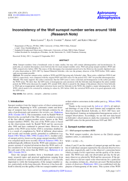 Inconsistency of the Wolf sunspot number series around 1848