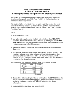 Unit 2 Lesson 9 Population Pyramids
