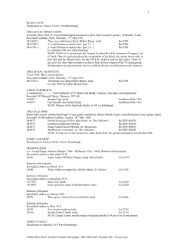 Discography section 8: G