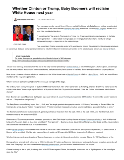 Whether Clinton or Trump, Baby Boomers will reclaim