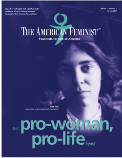 Spring 2004 - Feminists for Life