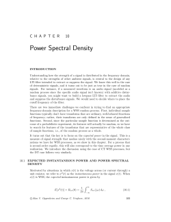 Power Spectral Density
