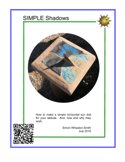 SIMPLE Shadows - Illustrating Shadows