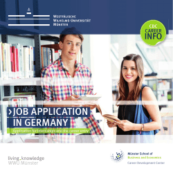 job application in germany - wiwi.uni-muenster.de