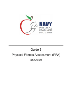 (PFA) Checklist