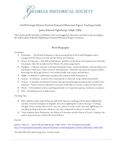 2008 Georgia History Festival Featured Historical Figure Teaching