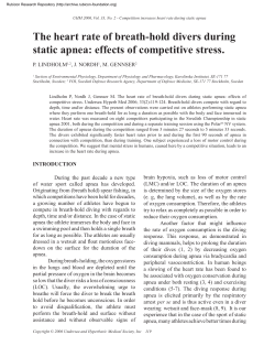 The heart rate of breath-hold divers during static apnea