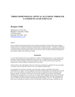 THREE-DIMENSIONAL OPTICAL ILLUSIONS THROUGH