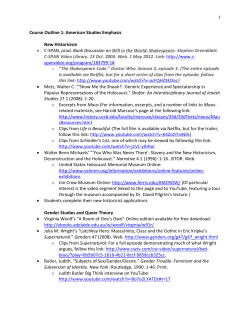 Course Outline 1 - Teaching College Literature