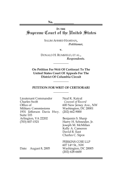 Petition For Writ Of Certiorari