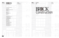 Guide To Brick Construction