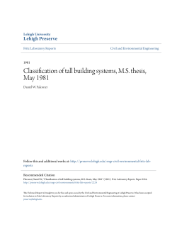 Classification of tall building systems, MS thesis