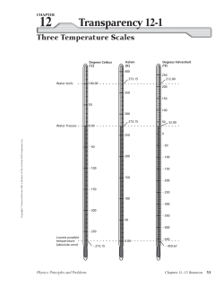 Three Temperature Scales