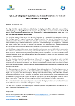 High V.LO-City project launches new demonstration site for fuel cell