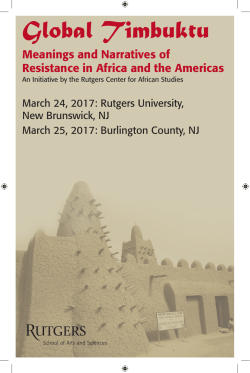 Global Timbuktu - Center for African Studies