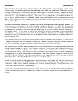 September - SunBird Golf Resort