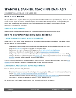 Spanish and Teaching Emphasis