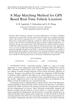 A Map Matching Method for GPS Based Real-Time