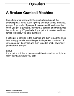 A Broken Gumball Machine