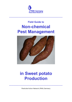 Field Guide to Non-chemical Pest Management in Sweet potato