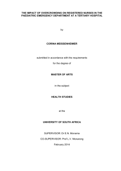 THE IMPACT OF OVERCROWDING ON REGISTERED NURSES IN
