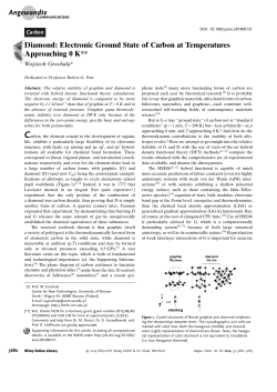 Diamond: Electronic Ground State of Carbon at Temperatures