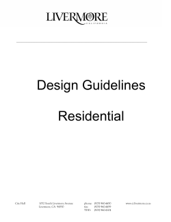 Design Guidelines Residential