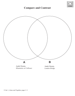 Compare and Contrast A B