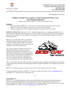 Schiller Grounds Care Acquires 21