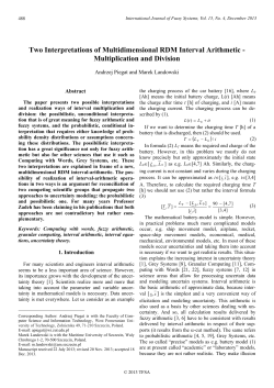 Two Interpretations of Multidimensional RDM Interval Arithmetic