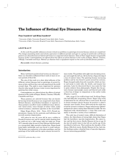 The Influence of Retinal Eye Diseases on Painting