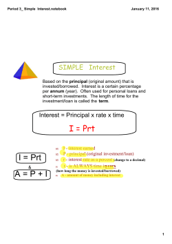 Period 3_ Simple Interest.notebook