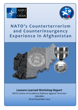 NATO, `NATO`s Counterterrorism and Counterinsurgency