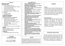 SCIENCE MATHEMATICS HISTORY TUDOR