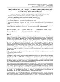 Smiley or Frowney: The Effect of Emotions and Empathy