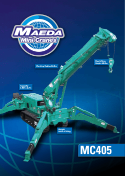 MC405 - Maeda Mini Cranes