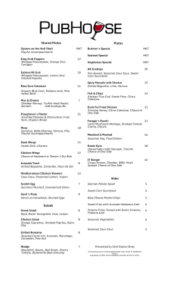 Shared Plates Plates Sides Salads