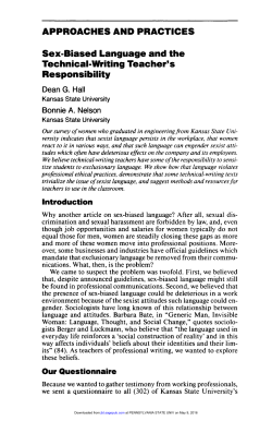 Technical-Writing Teacher`s Responsibility