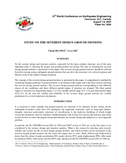 Study on the Severest Design Ground Motions