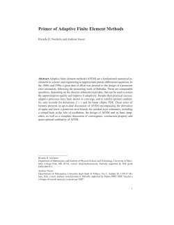 Primer of Adaptive Finite Element Methods