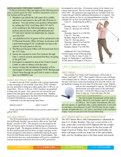 Tee Times Newsletter, March-April 2017