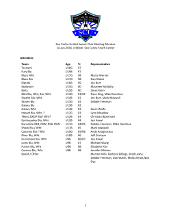SCU Club Meeting Minutes 14jun2016 - Approved