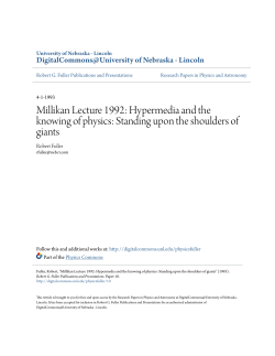 Millikan Lecture 1992: Hypermedia and the knowing of physics