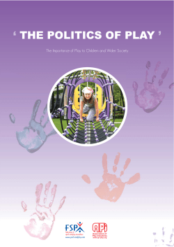 The Politics of Play - Association of Play Industries